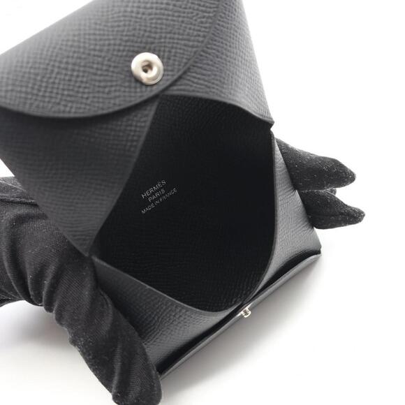 HERMES Black Leather Wallet - Picture 3 of 7